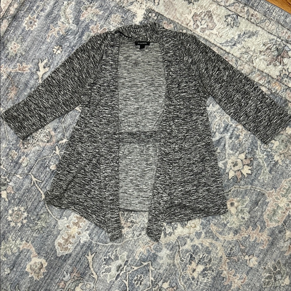 B- Design Heathered Gray Women's Cardigan